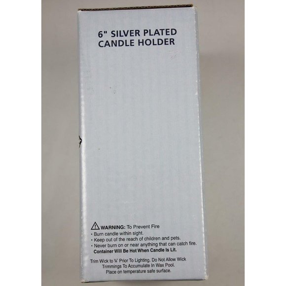 Harvey Lewis Regent Square Silver Plated Santa Candle Holder w/Candle 5.5" - Picture 6 of 8